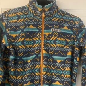 Columbia Multicolor Patterned Fleece Jacket